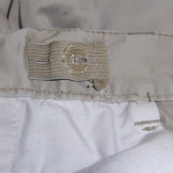 Cat & Jack Faded Khaki Adjustable Waist Slim School Uniform Pants Boys 16 - Picture 4 of 7